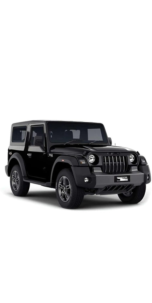 1:36 Scale Thar Diecast Model Car – Black | Collectible Toy with Openable Doors