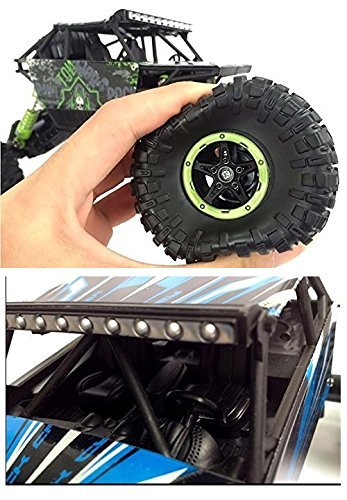 Waterproof Remote Controlled Rock Crawler RC Monster Truck, 4 Wheel Drive (Red)