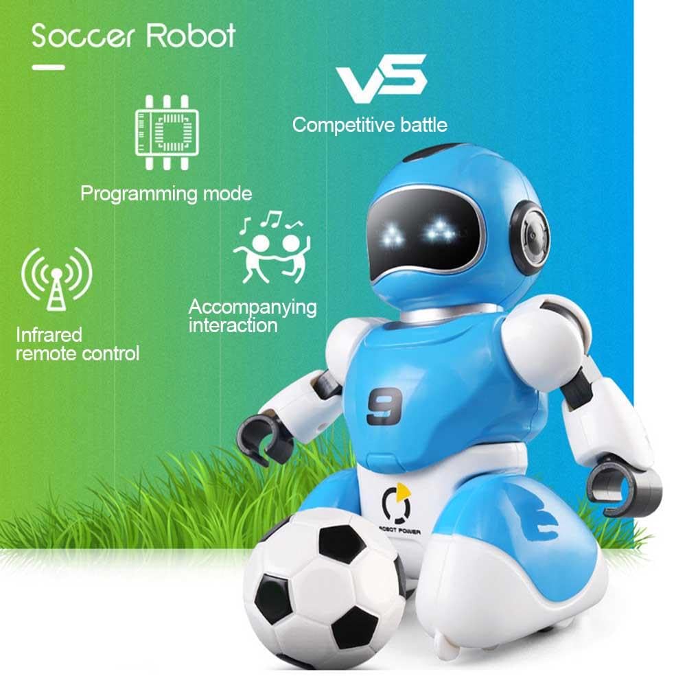 Soccer Robot Soccer Playing Programmable Dancing & Walking Robot for Kids with Lights Style
