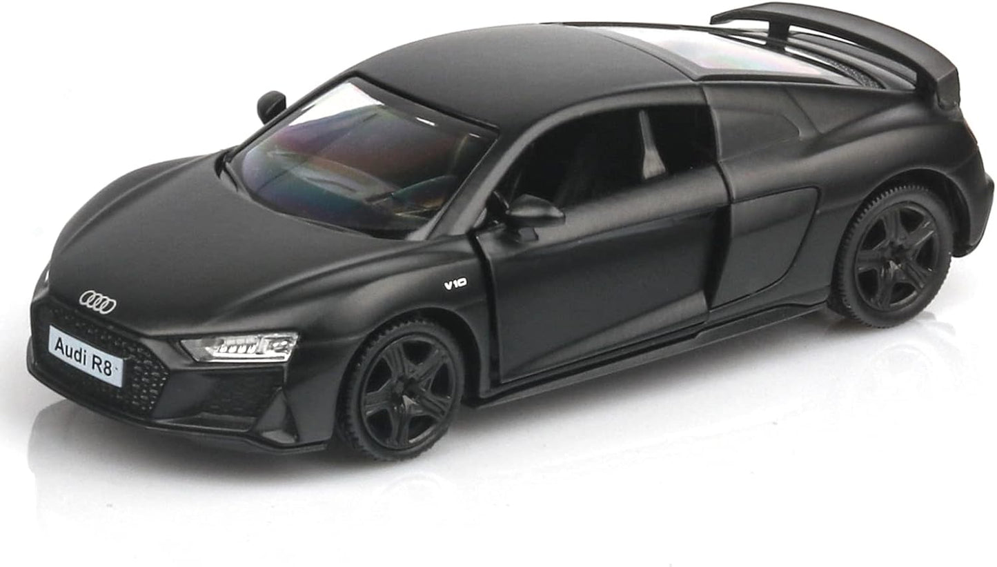 Audi R8 Diecast Model 1.32 Scale Car – Matte Edition | Pull-Back Action Toy Vehicle for Boys & Girls