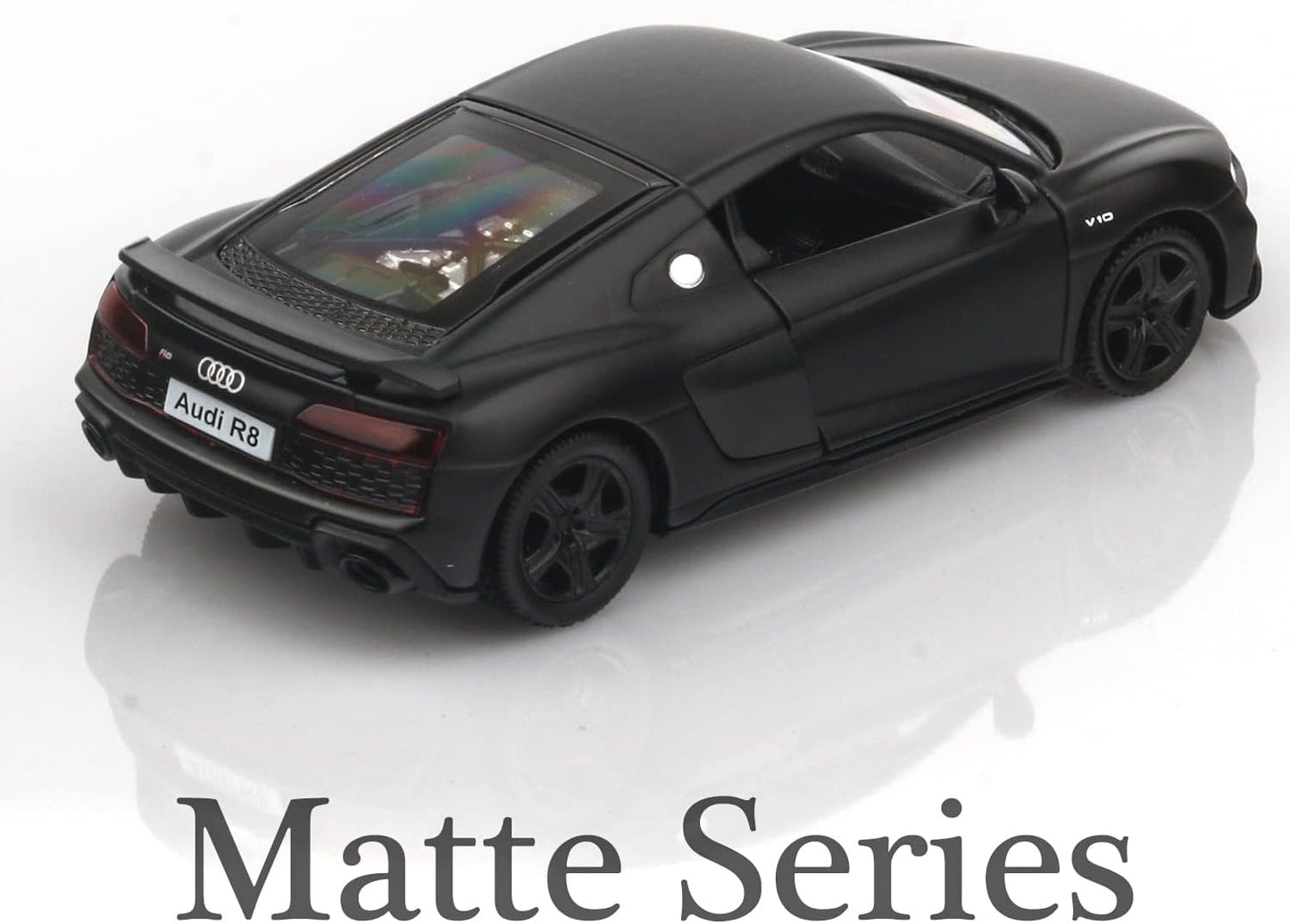 Audi R8 Diecast Model 1.32 Scale Car – Matte Edition | Pull-Back Action Toy Vehicle for Boys & Girls