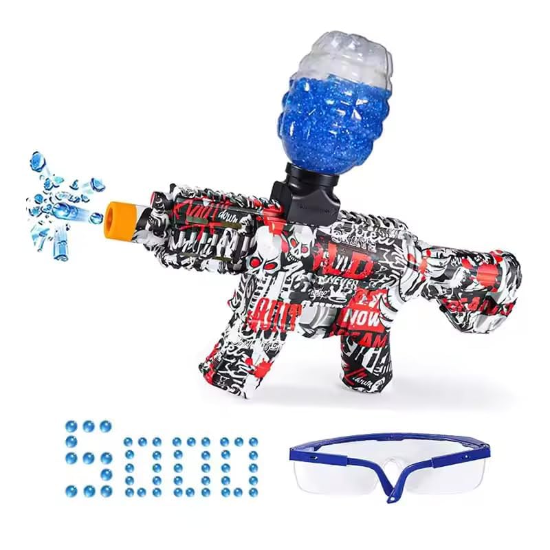 Hub Shooting Elite Gun with Glass Play for Kids with 1 Shooting Toy Gun, Foam Based Soft Balls and Shoot to The Any Place and Crush The Soft Balls
