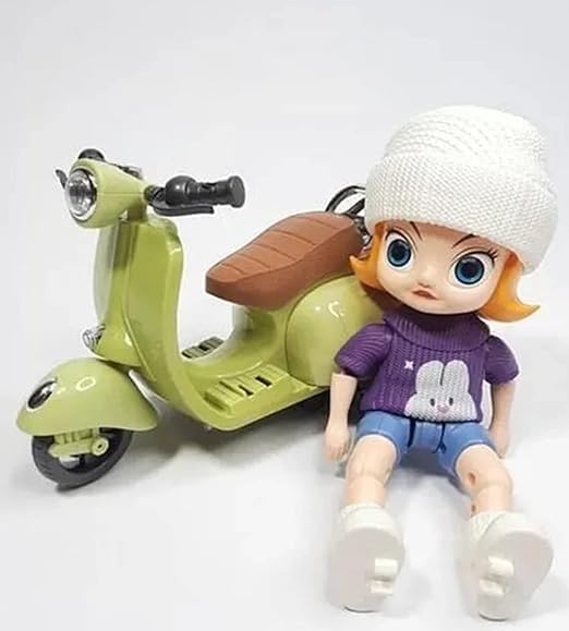 Stunt Scooter Bump & Go 360 Degree Rotating Spot Stunt Scooter Dancing Motorcycle Toy with Flashing Light & Sound Musical Bicycle Toys