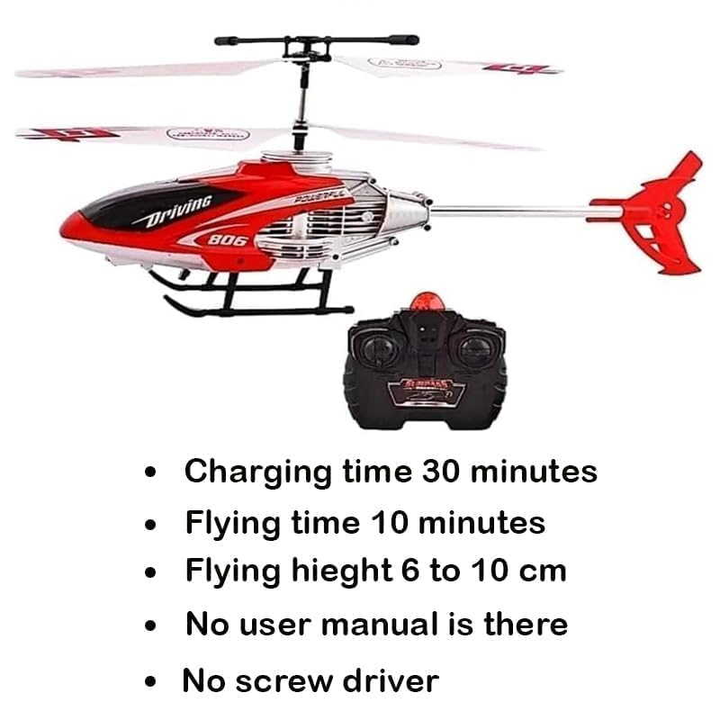 Remote Control Velocity Flying Helicopter with Unbreakable Blades, Infrared Sensors & Light, 2D/2.5D Transmitter Chargeable Helicopter Toy for Kids