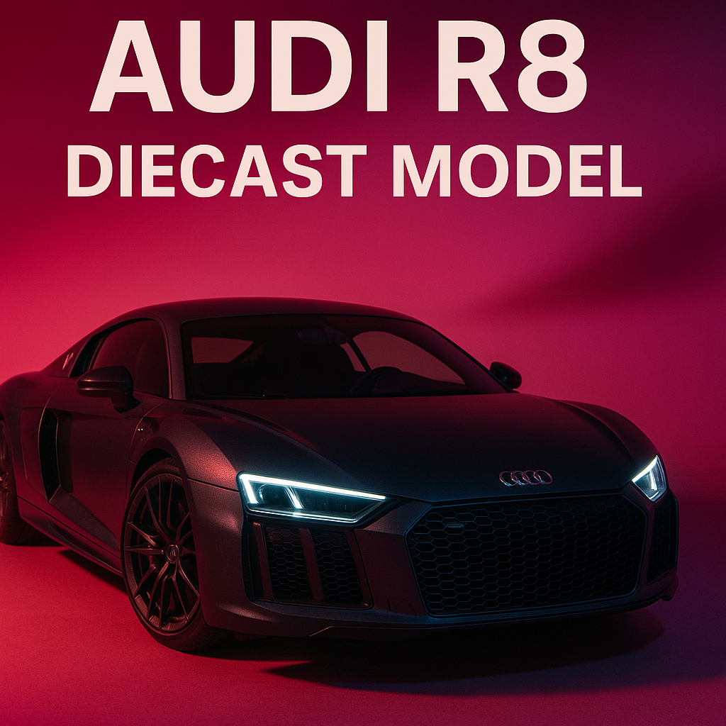 Audi R8 Diecast Model 1.32 Scale Car – Matte Edition | Pull-Back Action Toy Vehicle for Boys & Girls