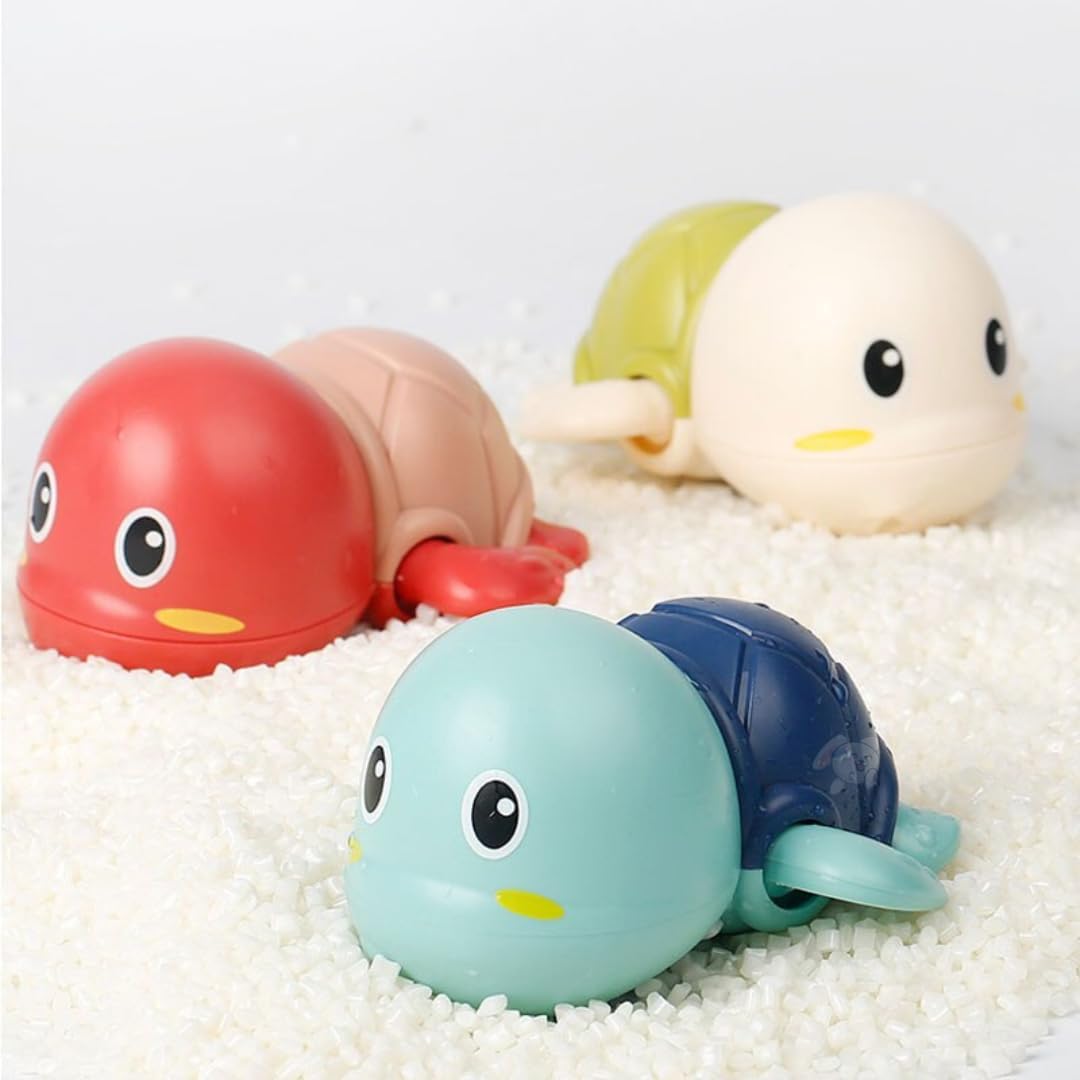 Wind-Up Turtle Bath Toys for Kids – Floating Water Play Set (Set of 2)