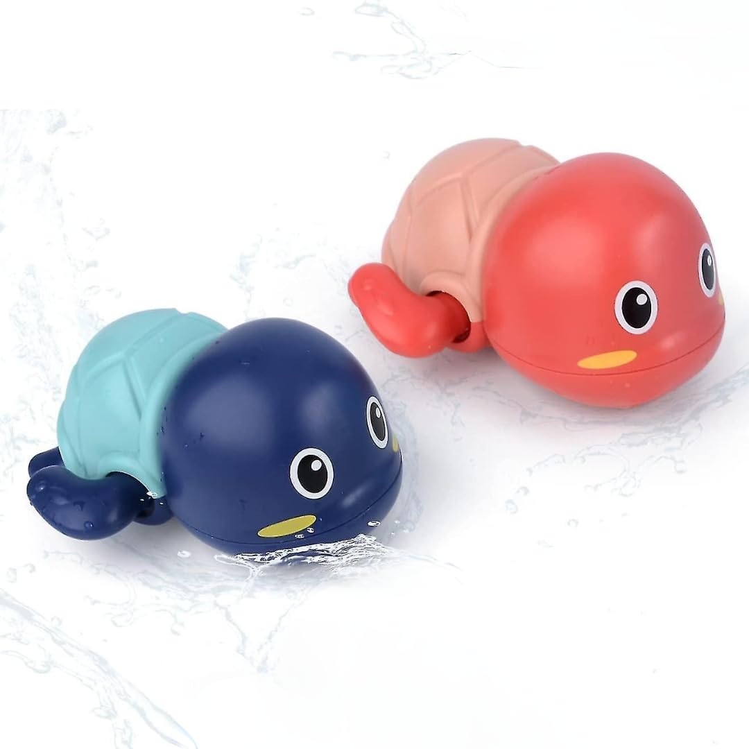 Wind-Up Turtle Bath Toys for Kids – Floating Water Play Set (Set of 2)