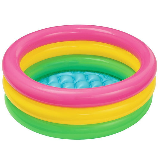 🌈 3 Feet Inflatable Rainbow Kiddie Pool – Splash into Fun this Summer!