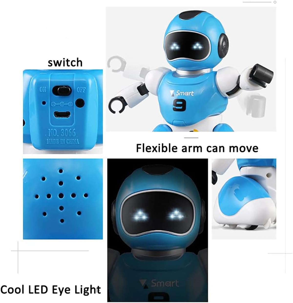 Soccer Robot Soccer Playing Programmable Dancing &amp; Walking Robot for Kids with Lights Style