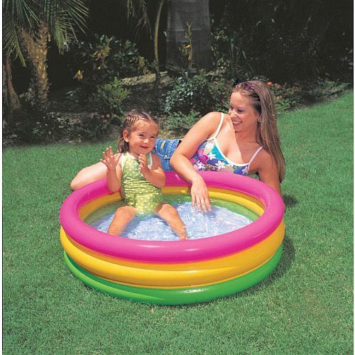 🌈 3 Feet Inflatable Rainbow Kiddie Pool – Splash into Fun this Summer!