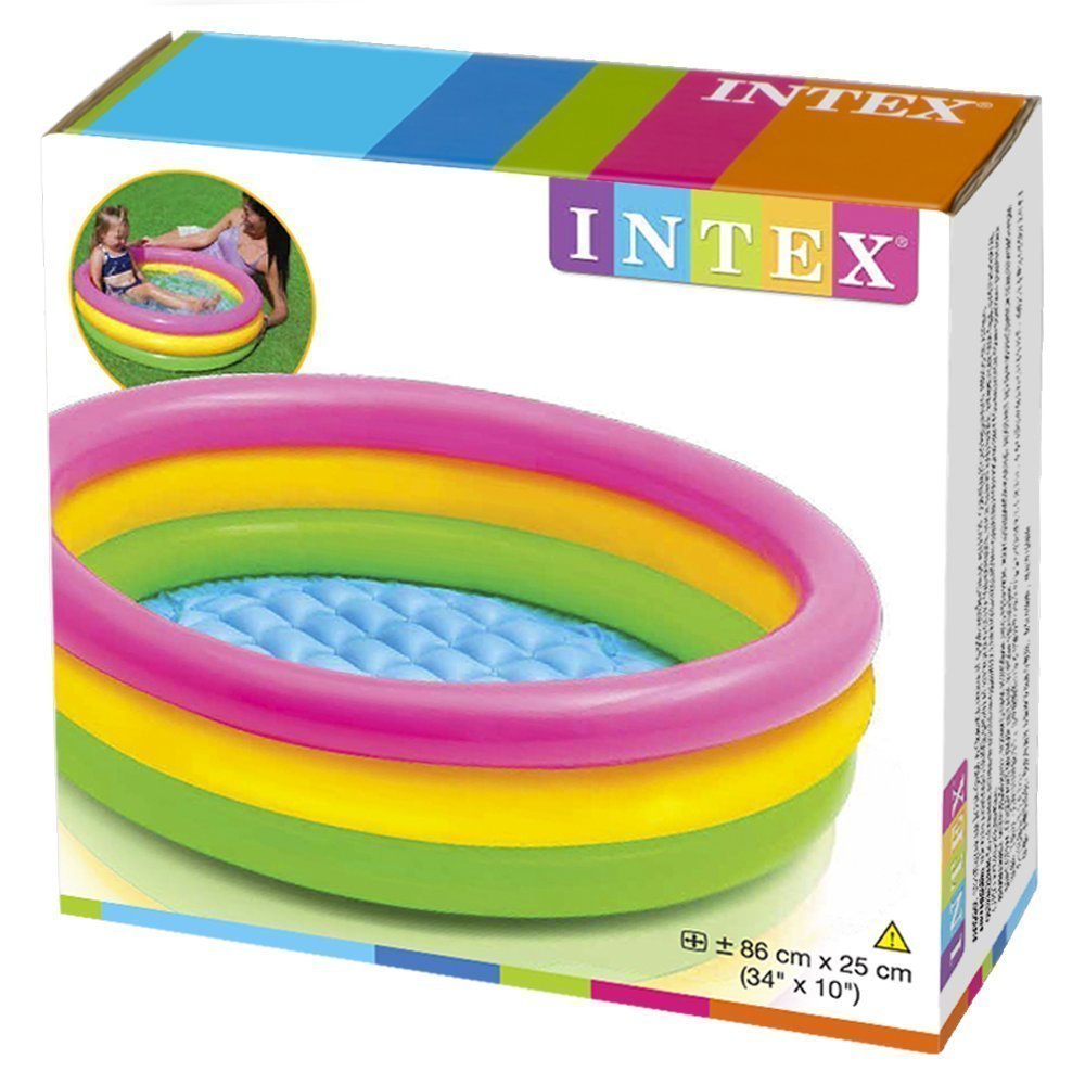 🌈 3 Feet Inflatable Rainbow Kiddie Pool – Splash into Fun this Summer!