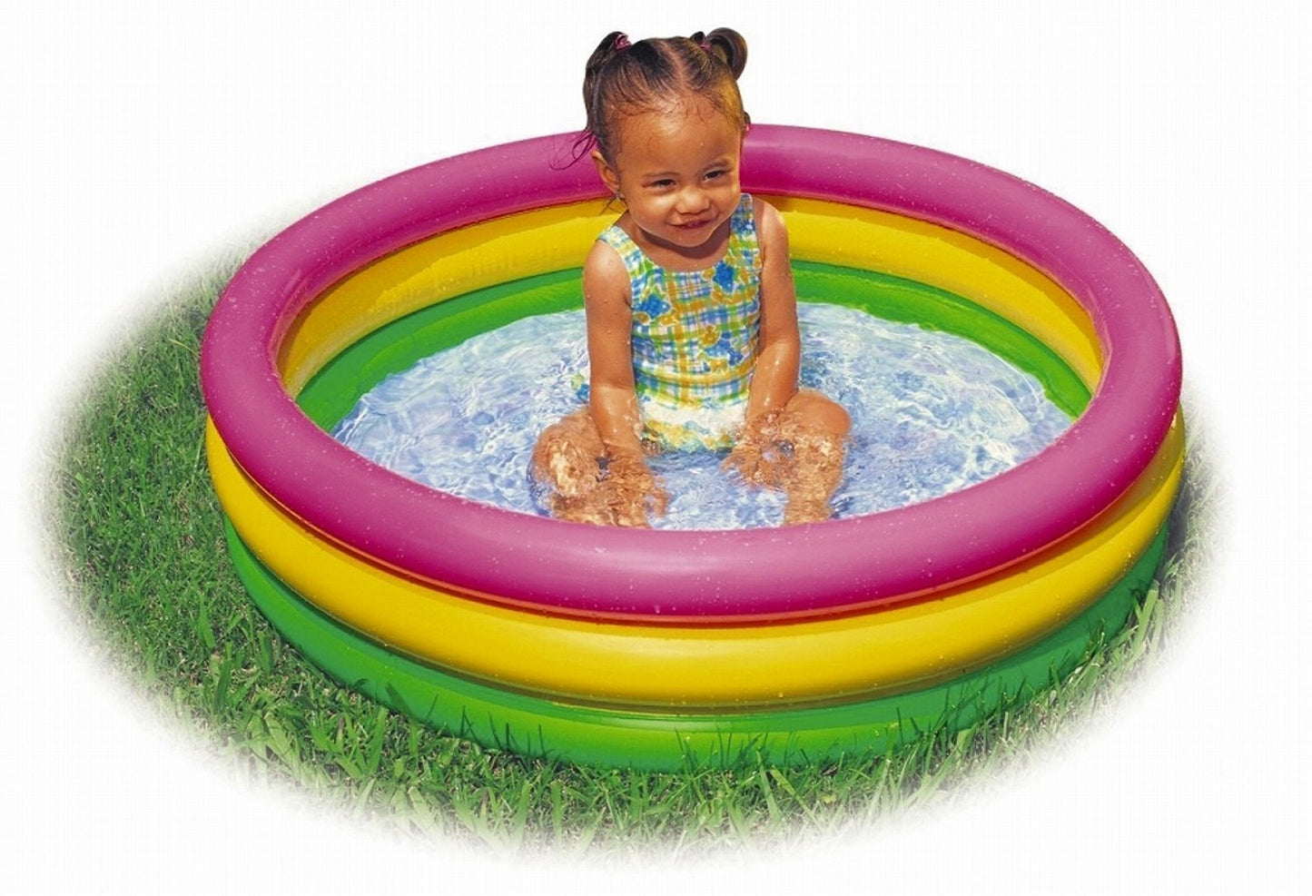 🌈 3 Feet Inflatable Rainbow Kiddie Pool – Splash into Fun this Summer!
