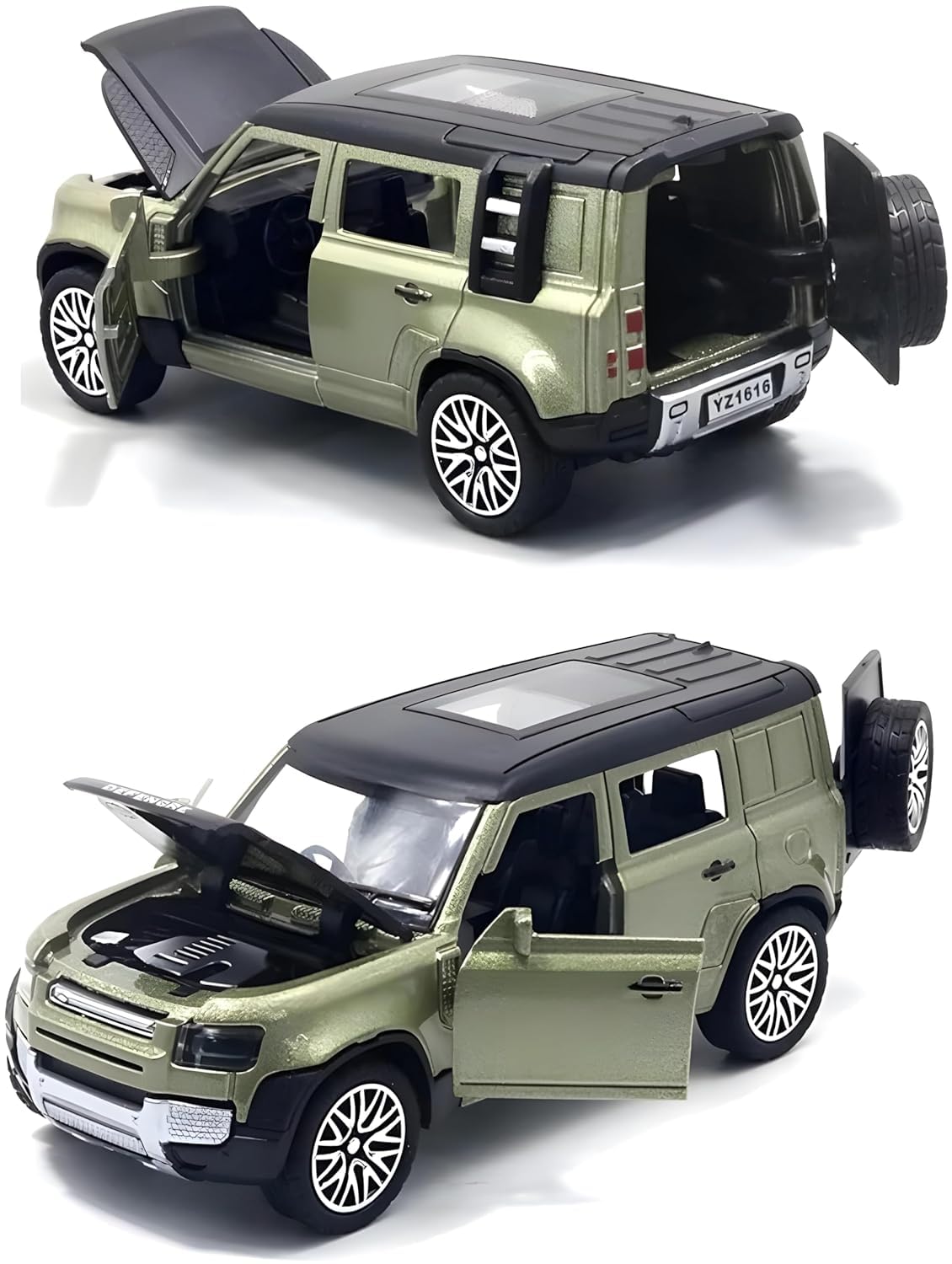 Defender 1:36 Diecast Model | Openable Doors, Bonnet & Boot for Kids and Collectors | Alloy Metal Car Toy | Perfect for Play & Display