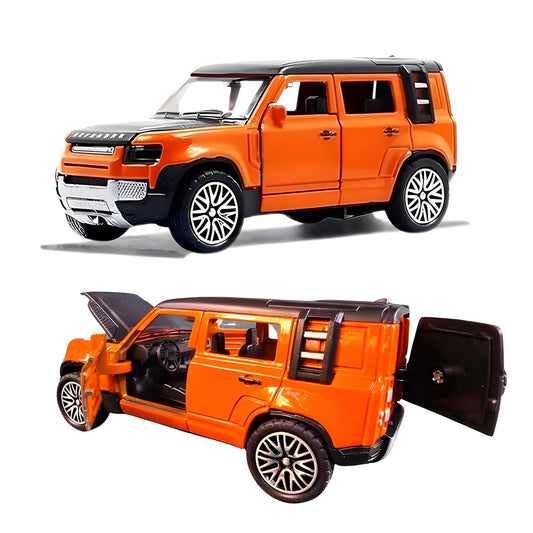 Diecast Defender Small Toy Car with Openable Doors, Bonnet & Boot Pull Back Action for Kids Alloy Metal Diecast Model (Multi Color )
