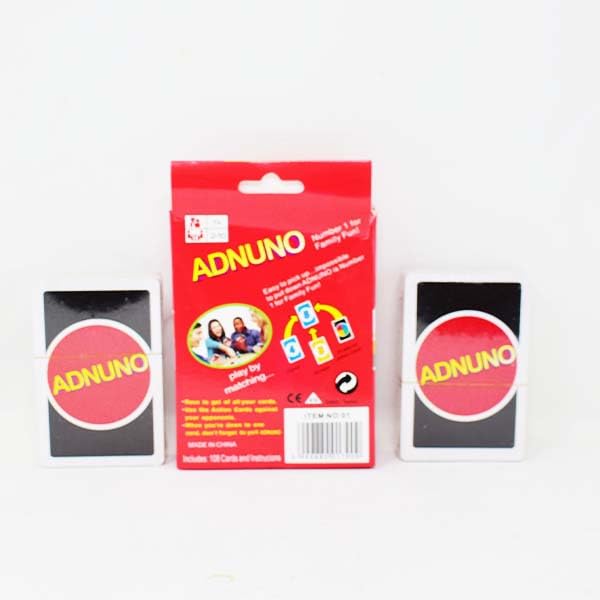 ADNUNO Playing Paper Card Game for Family Night, Travel Game & Gift Set for Kids. (Set of 01) (Multicolor)
