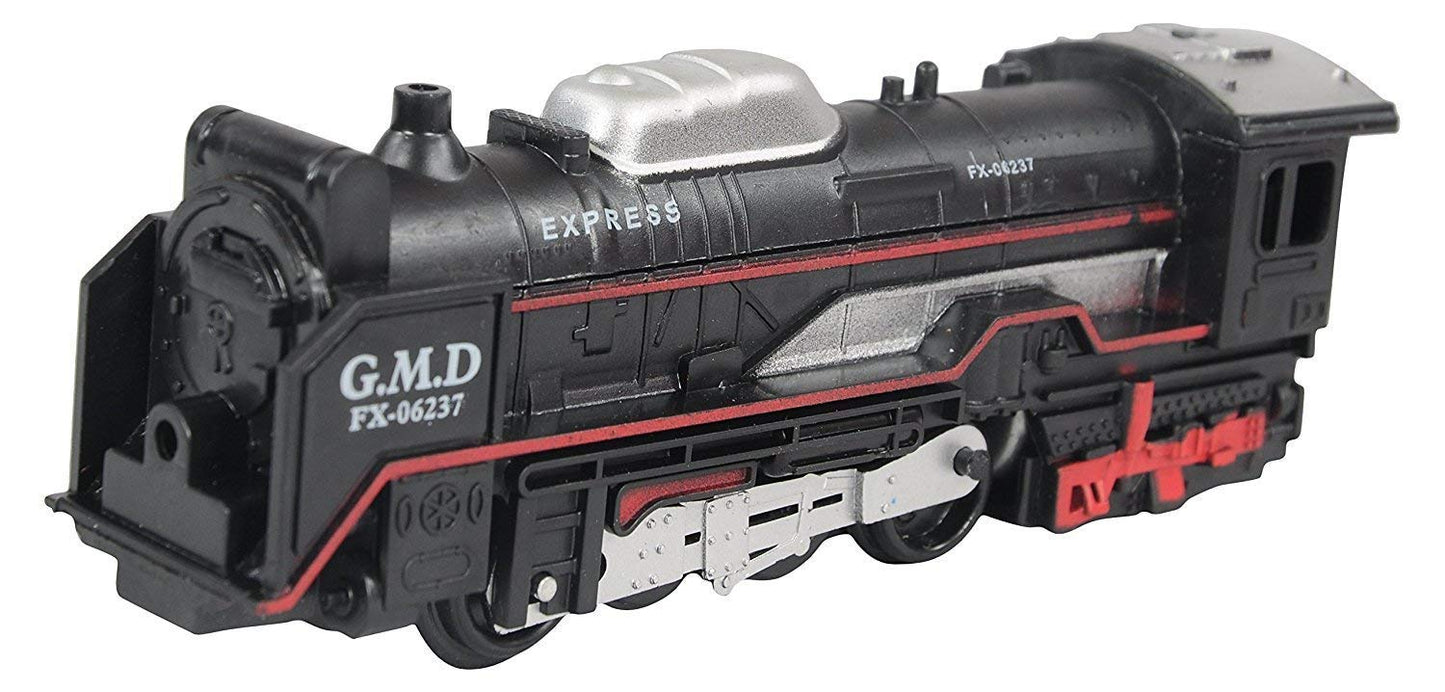 Black Train Toy  13 Pieces Battery Operated Toy Set for Kids  Big Size & Musical Toy Train for Kids