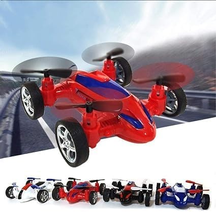 Flying Toy Car, Toy Car for Kids with 360 Rotation, Wing Opening, Sound and Light Toys for KidsBoys – Plastic 1 Pc Multicolor