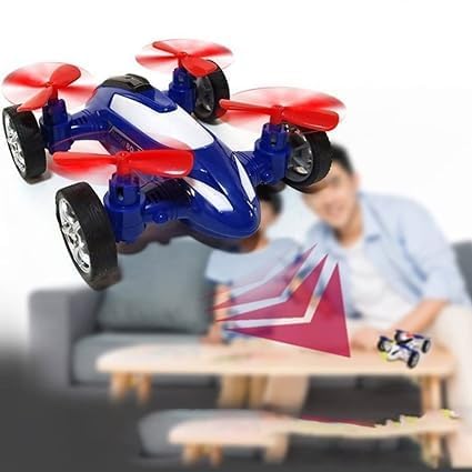 Flying Toy Car, Toy Car for Kids with 360 Rotation, Wing Opening, Sound and Light Toys for KidsBoys – Plastic 1 Pc Multicolor