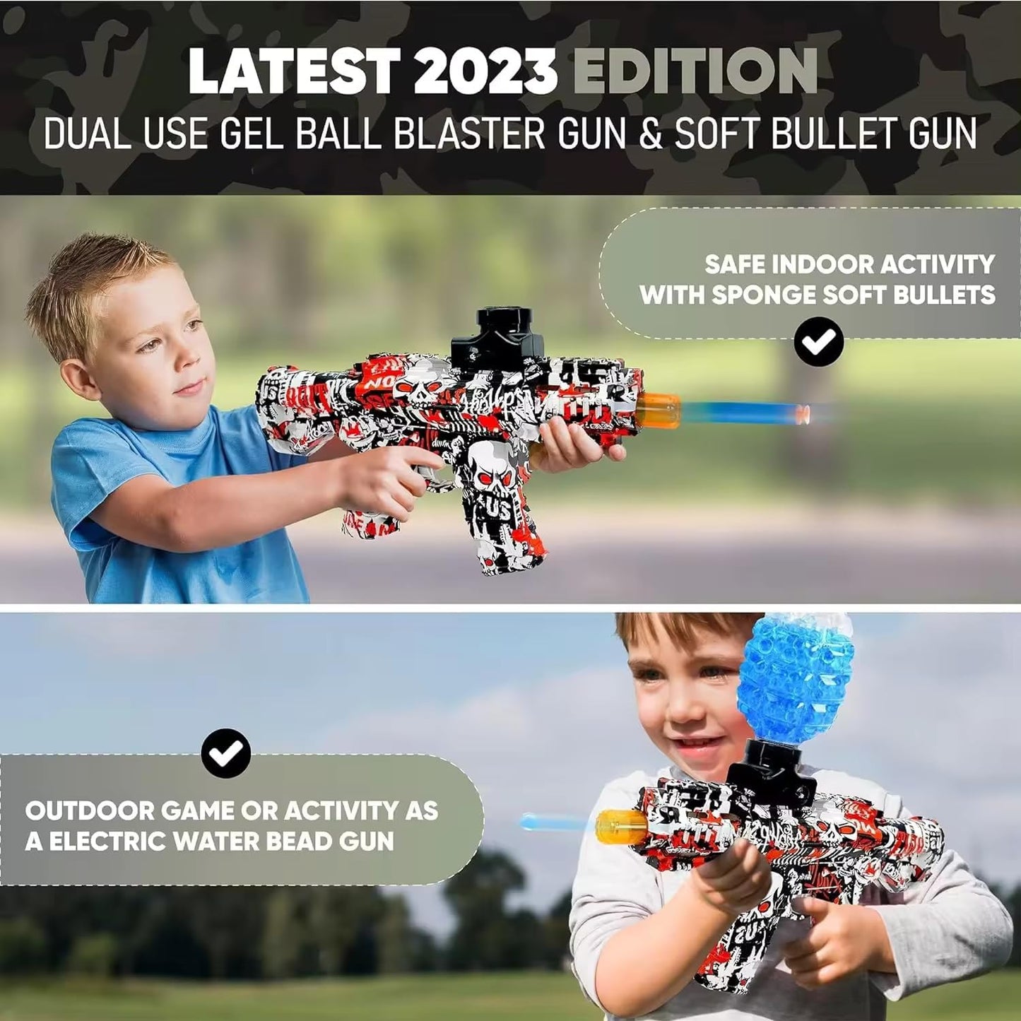 Hub Shooting Elite Gun with Glass Play for Kids with 1 Shooting Toy Gun, Foam Based Soft Balls and Shoot to The Any Place and Crush The Soft Balls