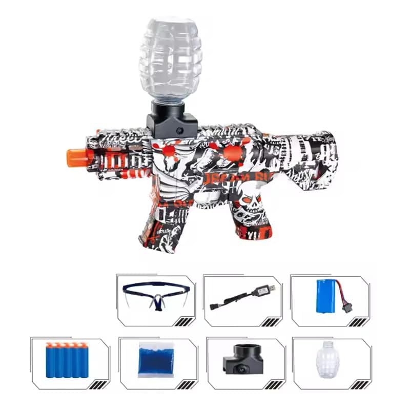Hub Shooting Elite Gun with Glass Play for Kids with 1 Shooting Toy Gun, Foam Based Soft Balls and Shoot to The Any Place and Crush The Soft Balls