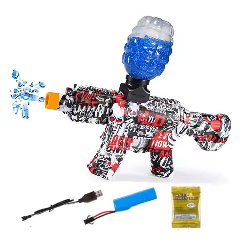Hub Shooting Elite Gun with Glass Play for Kids with 1 Shooting Toy Gun, Foam Based Soft Balls and Shoot to The Any Place and Crush The Soft Balls