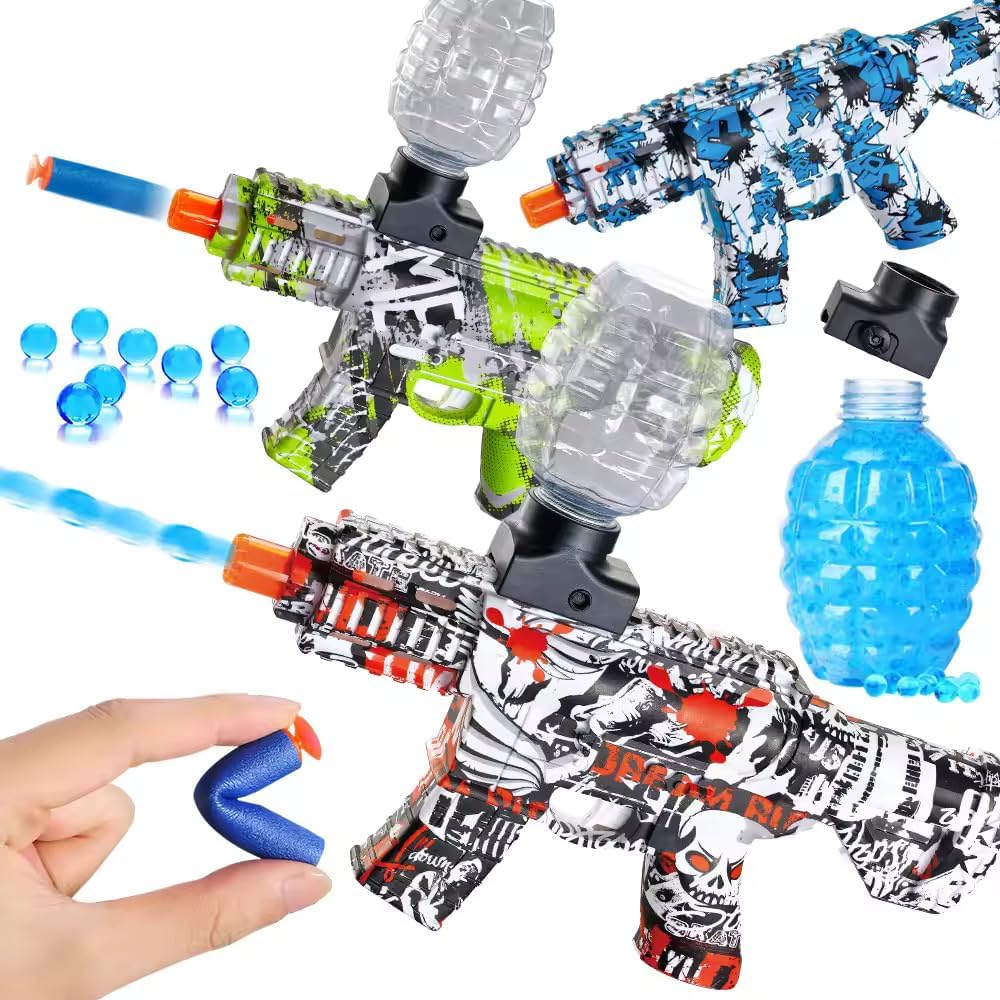 Hub Shooting Elite Gun with Glass Play for Kids with 1 Shooting Toy Gun, Foam Based Soft Balls and Shoot to The Any Place and Crush The Soft Balls