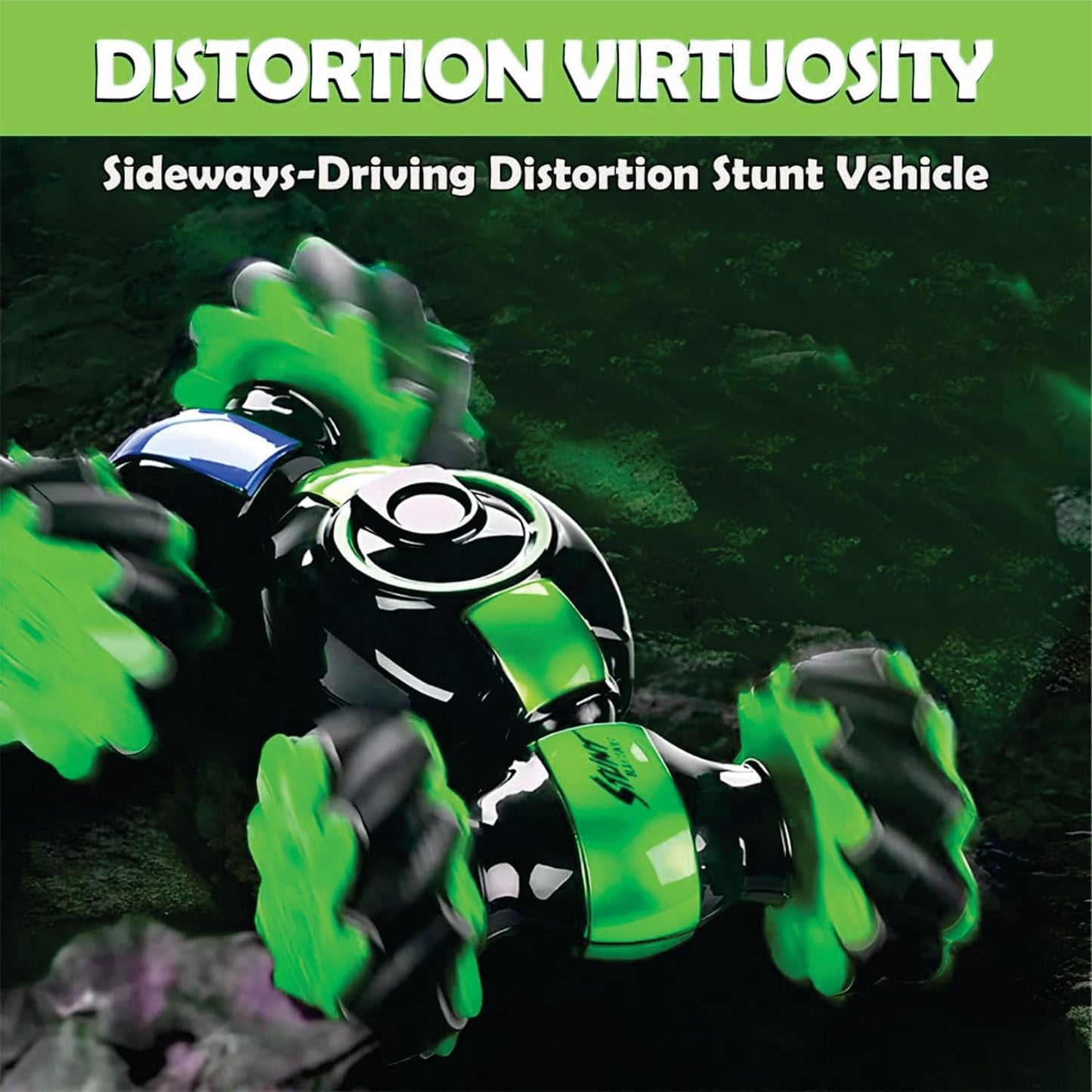 Sensor Car Toy with Gesture Sensing Twist and 2.4G Remote Control Technology - Double-Sided Mini Deformation with Smoke Toy Car for Kids