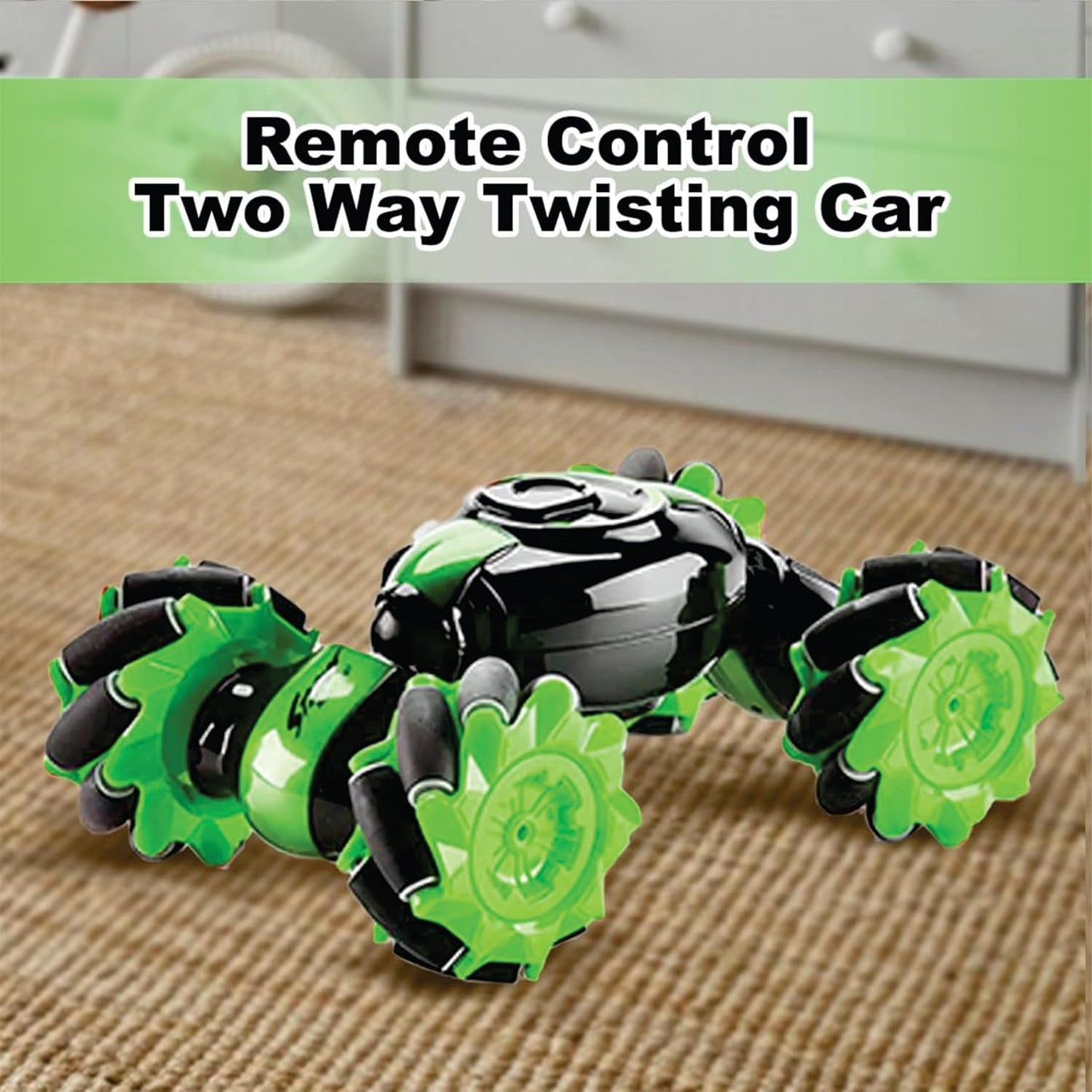Sensor Car Toy with Gesture Sensing Twist and 2.4G Remote Control Technology - Double-Sided Mini Deformation with Smoke Toy Car for Kids