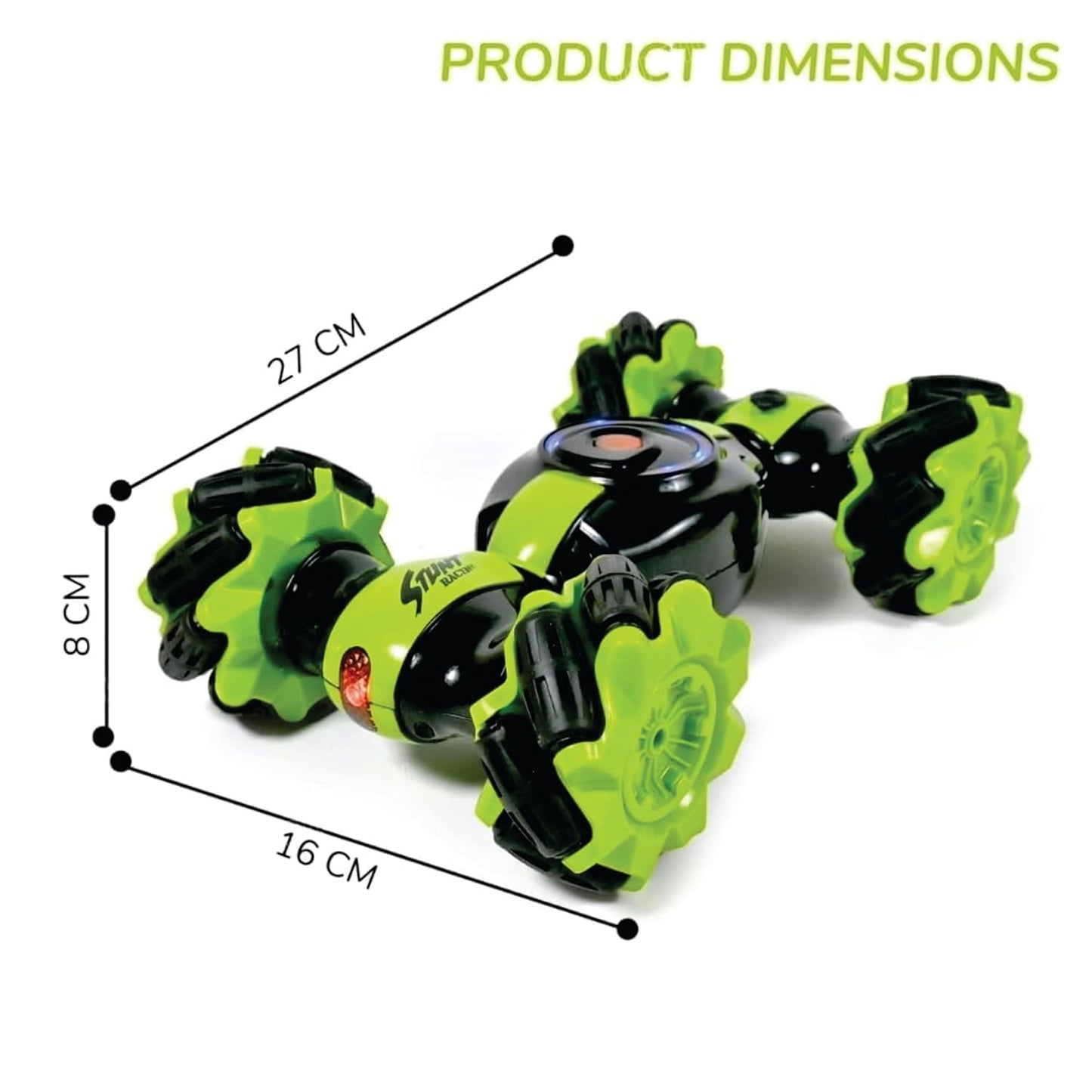 Sensor Car Toy with Gesture Sensing Twist and 2.4G Remote Control Technology - Double-Sided Mini Deformation with Smoke Toy Car for Kids